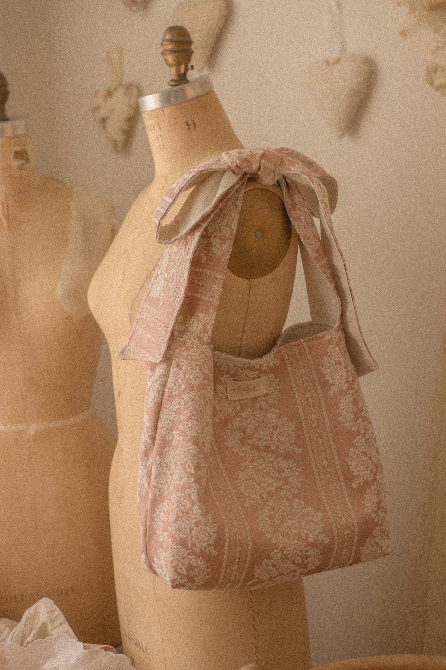 Handmade Ribbon reversible tote - Penelope
