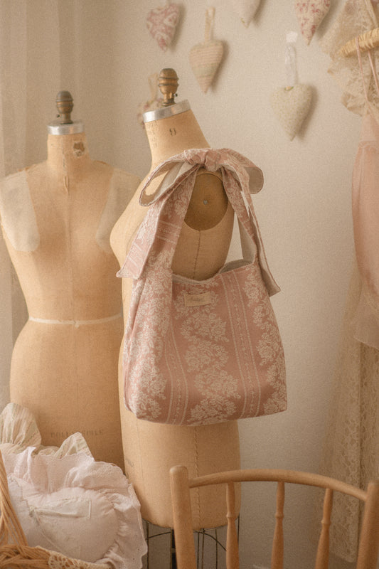 Handmade Ribbon reversible tote - Penelope