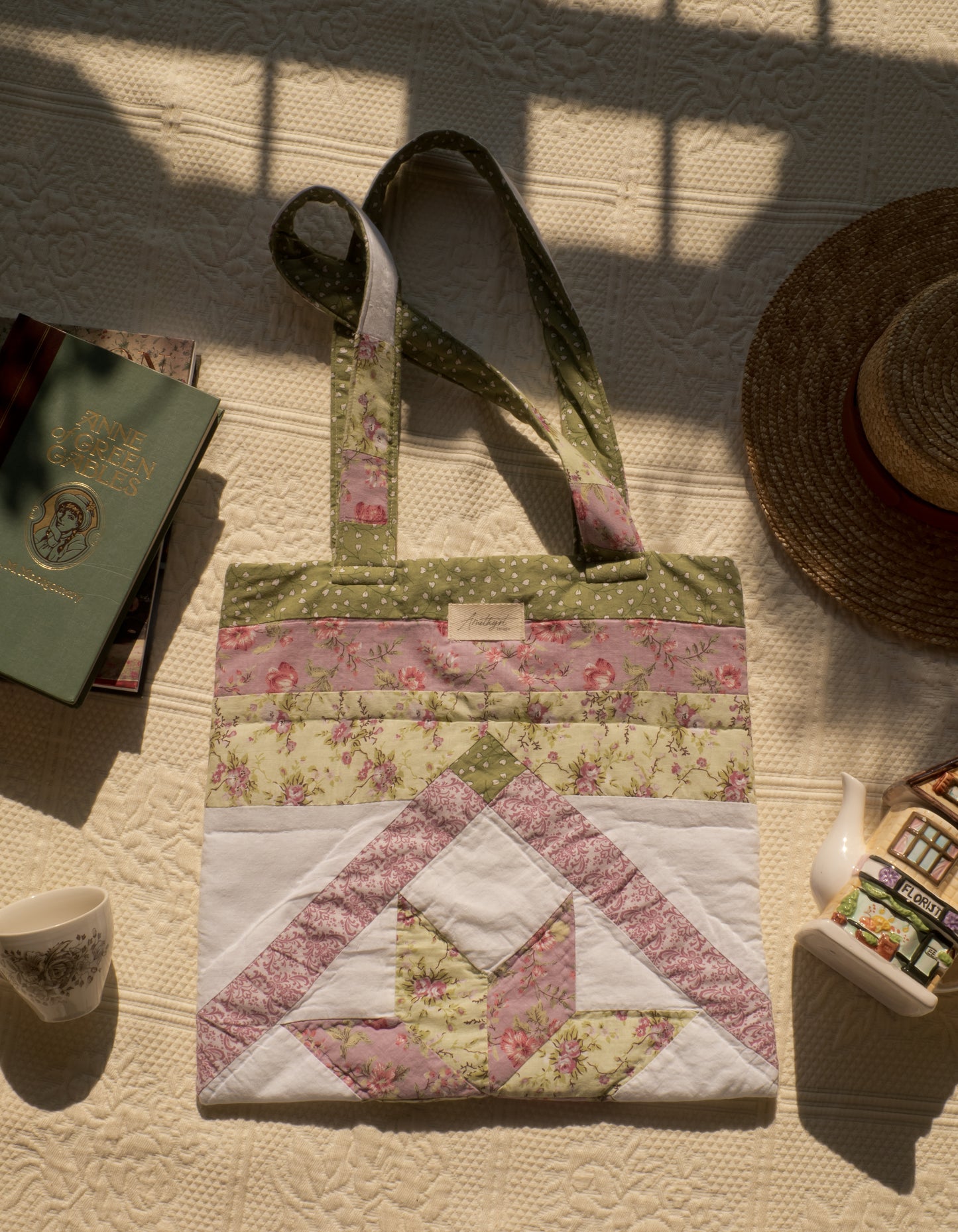 Handmade quilted reusable bag - Lorelei ♡