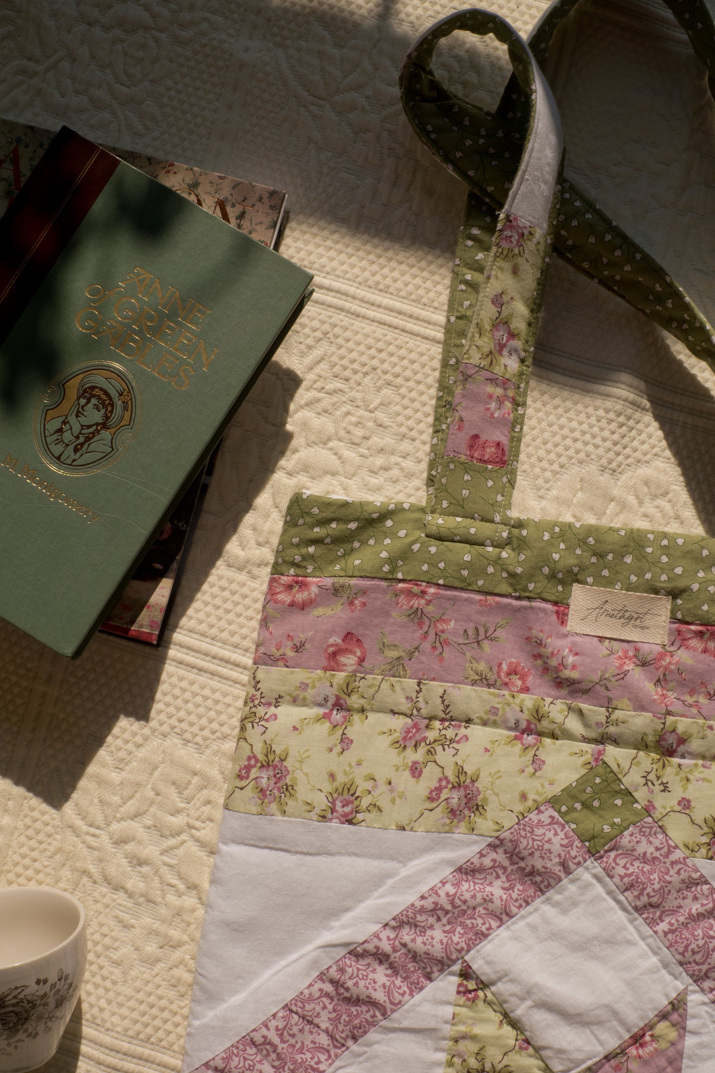 Handmade quilted reusable bag - Lorelei ♡