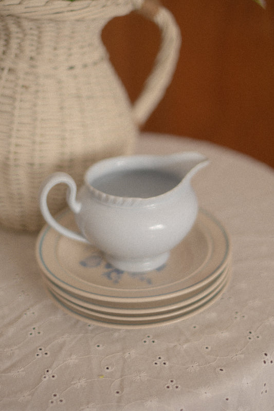Vintage baby blue creamer dish