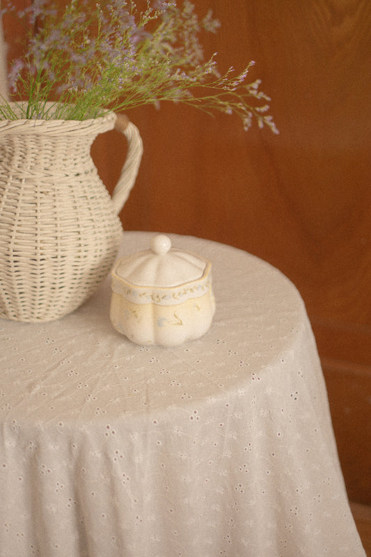 Vintage floral trinket dish