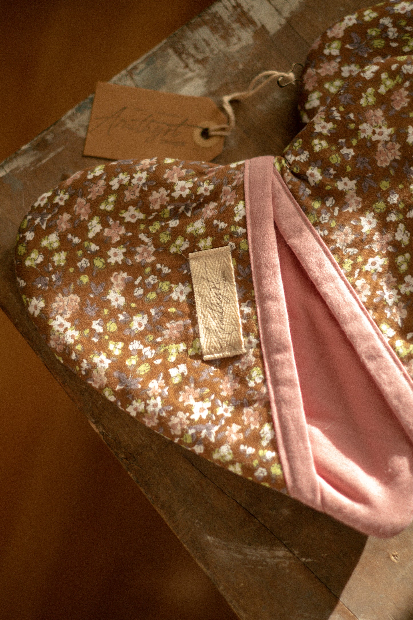 Handmade heart shaped oven mitt set - petite fleur🎀