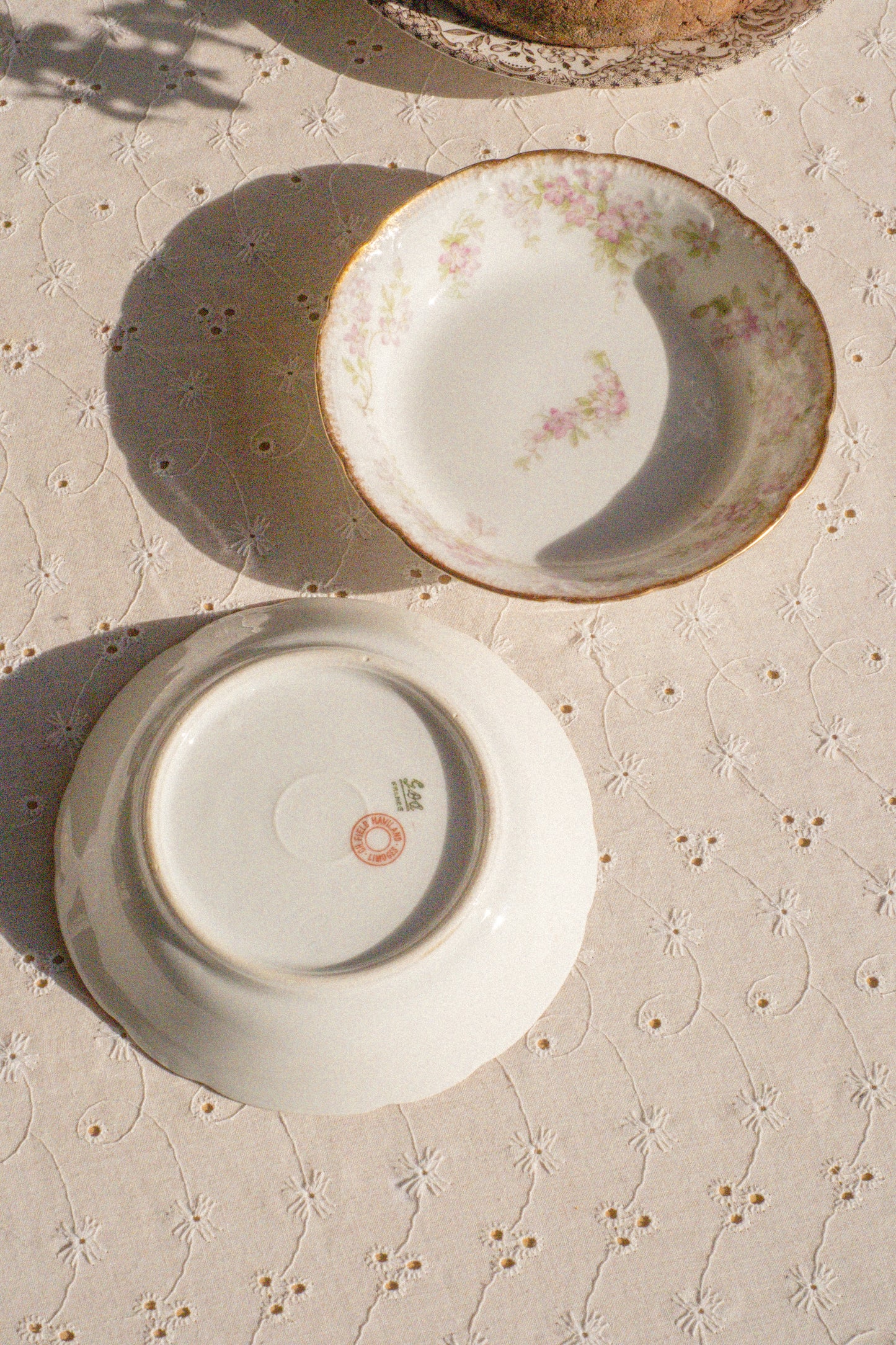Pair of mini ornate trinket dishes