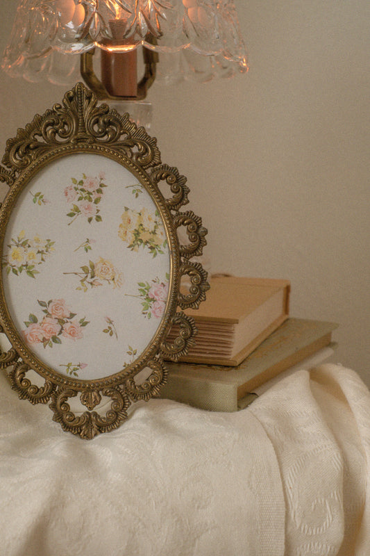 Vintage elegant brass frame