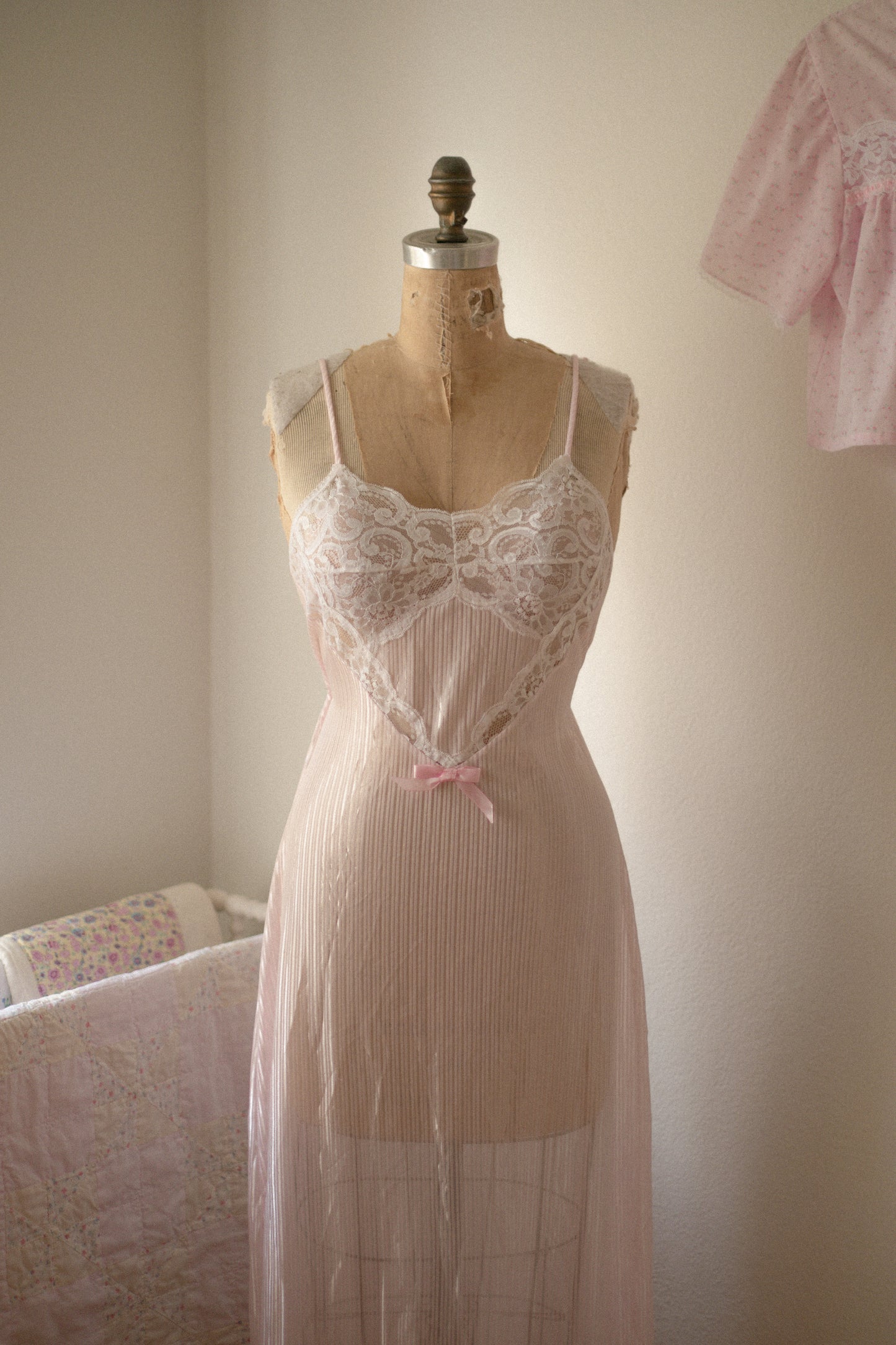 Vintage sheer Lacey slip dress ♡