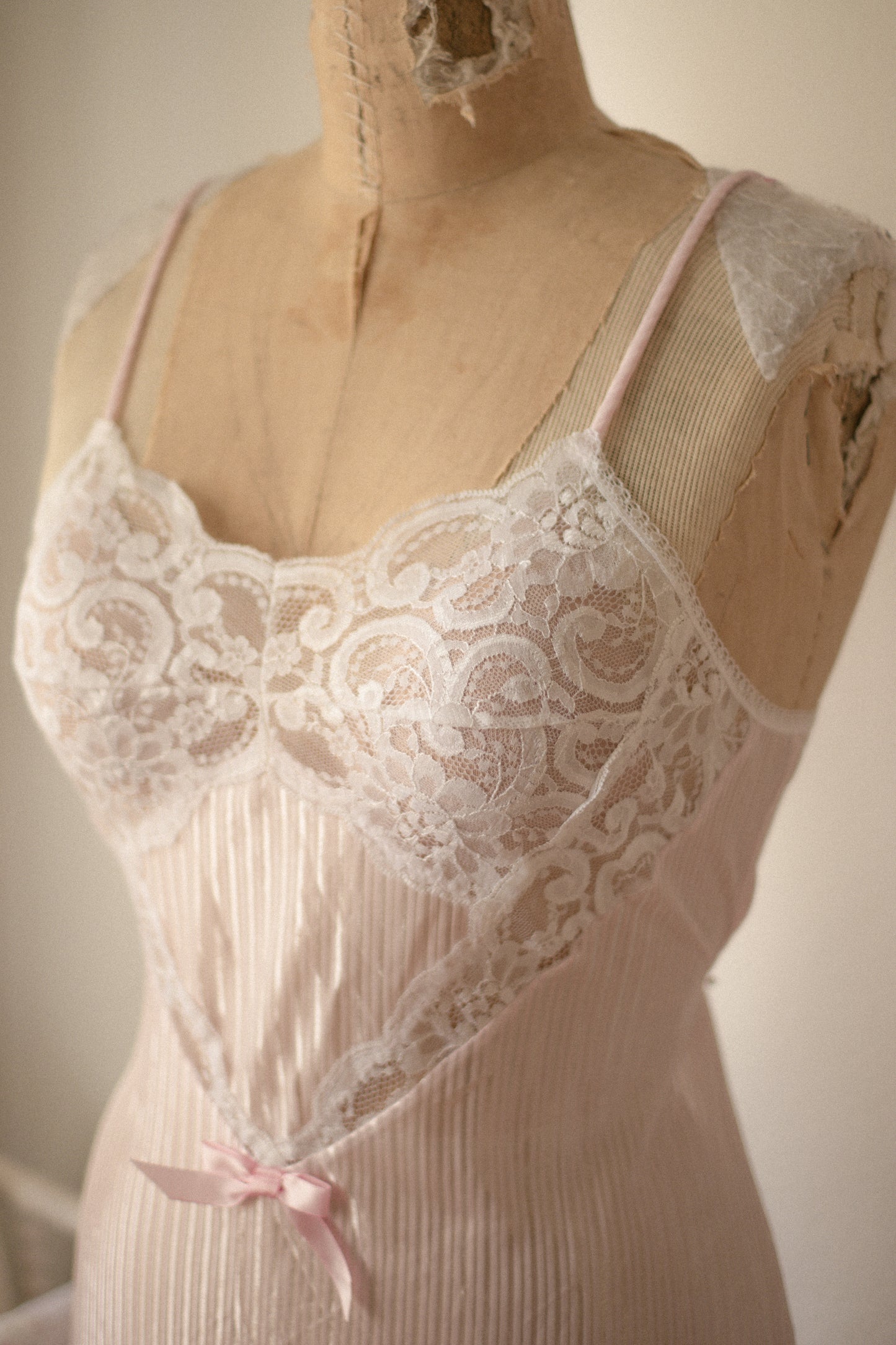 Vintage sheer Lacey slip dress ♡
