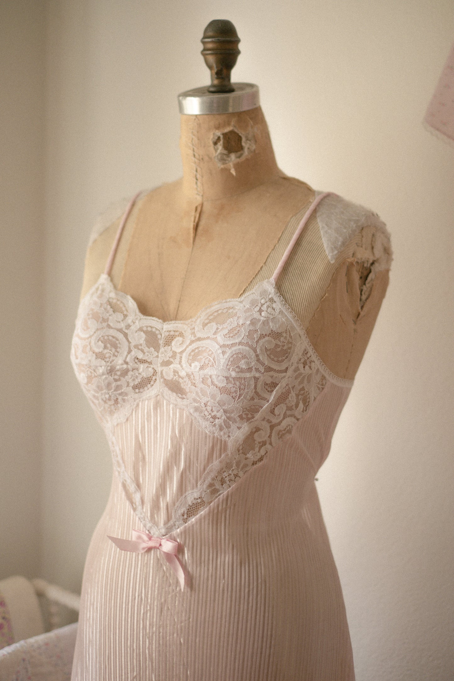 Vintage sheer Lacey slip dress ♡