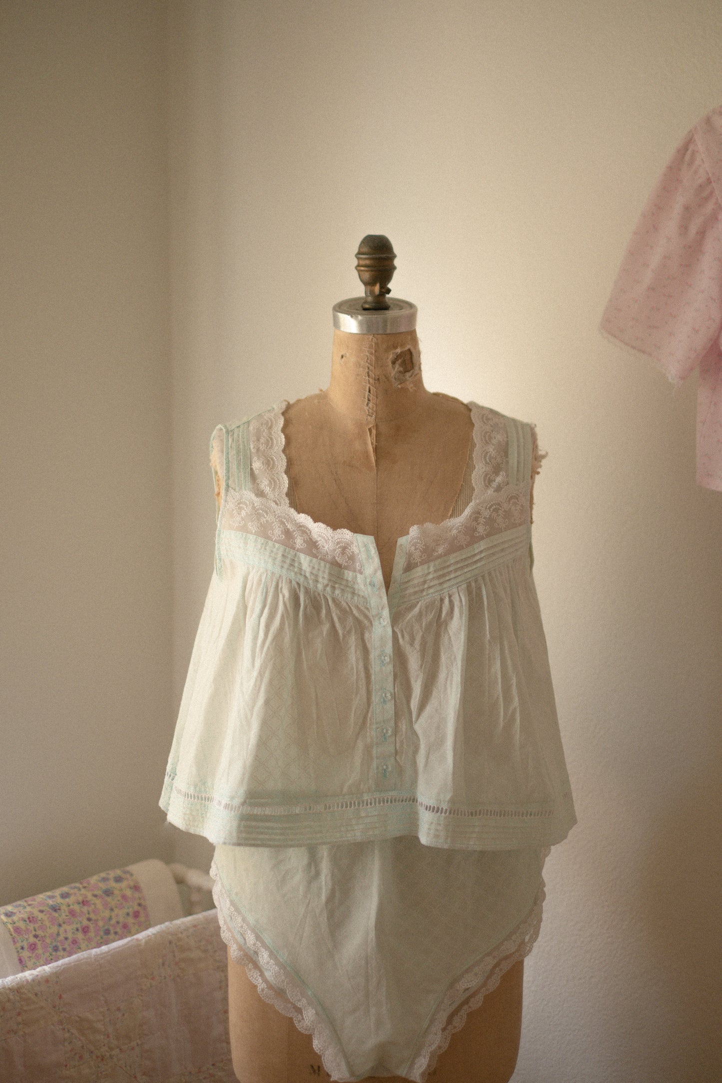 Vintage- reworked cotton pyjama set ♡