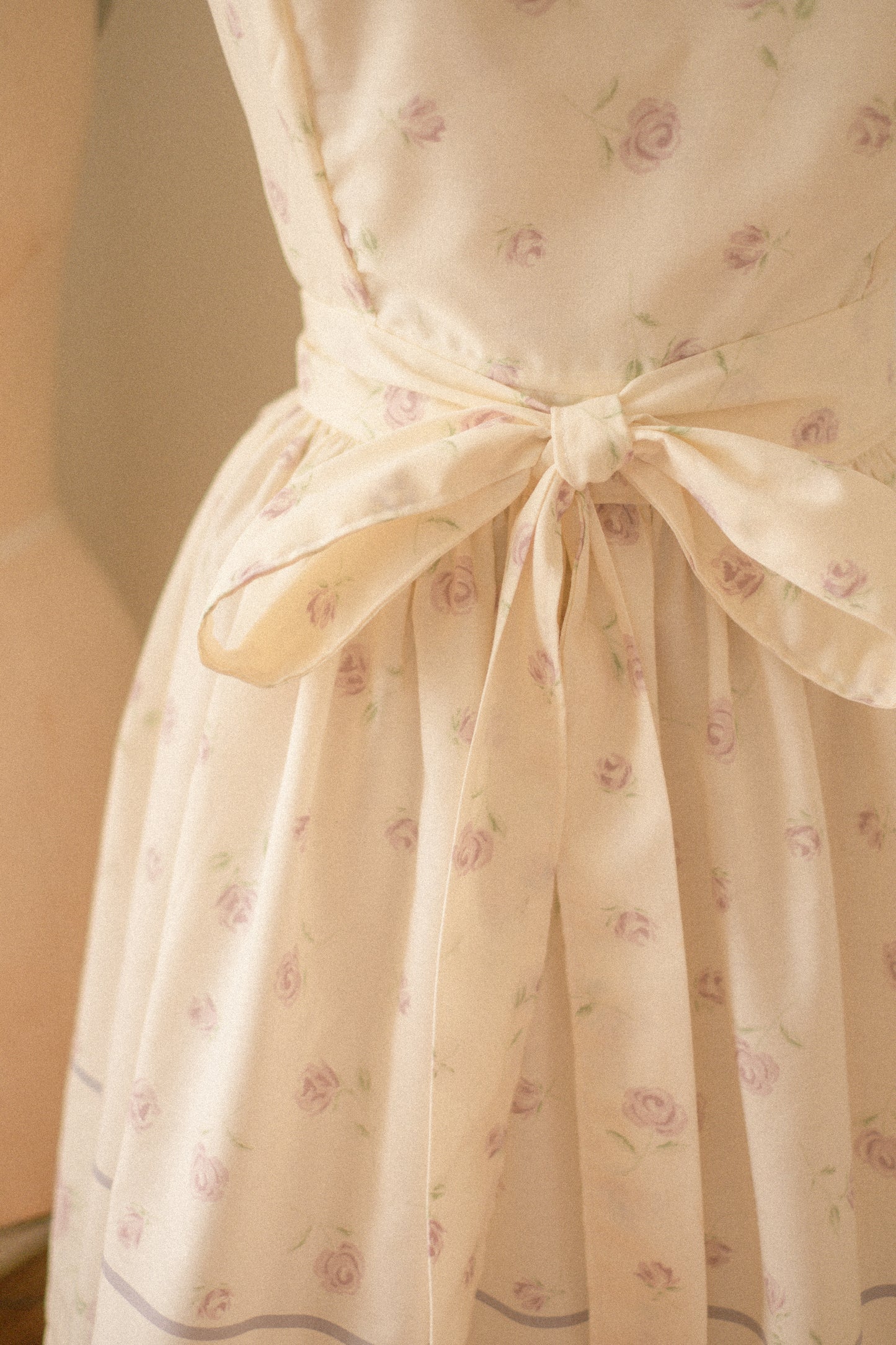 Handmade vintage apron set - rosette