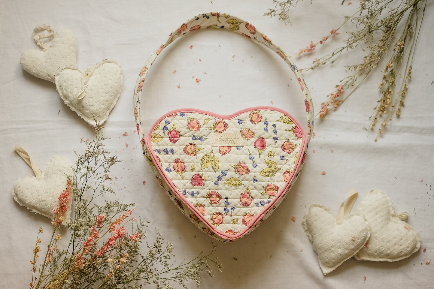 Handmade quilted reusable bag - Be mine♡