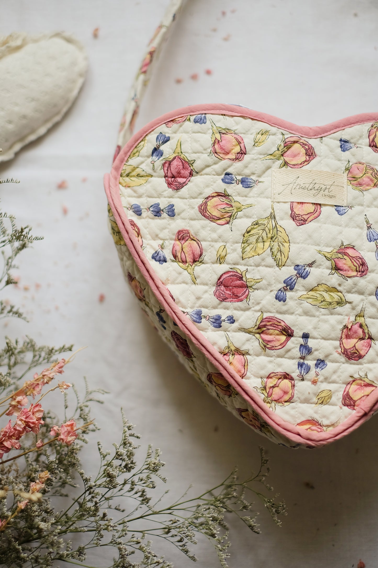 Handmade quilted reusable bag - Be mine♡