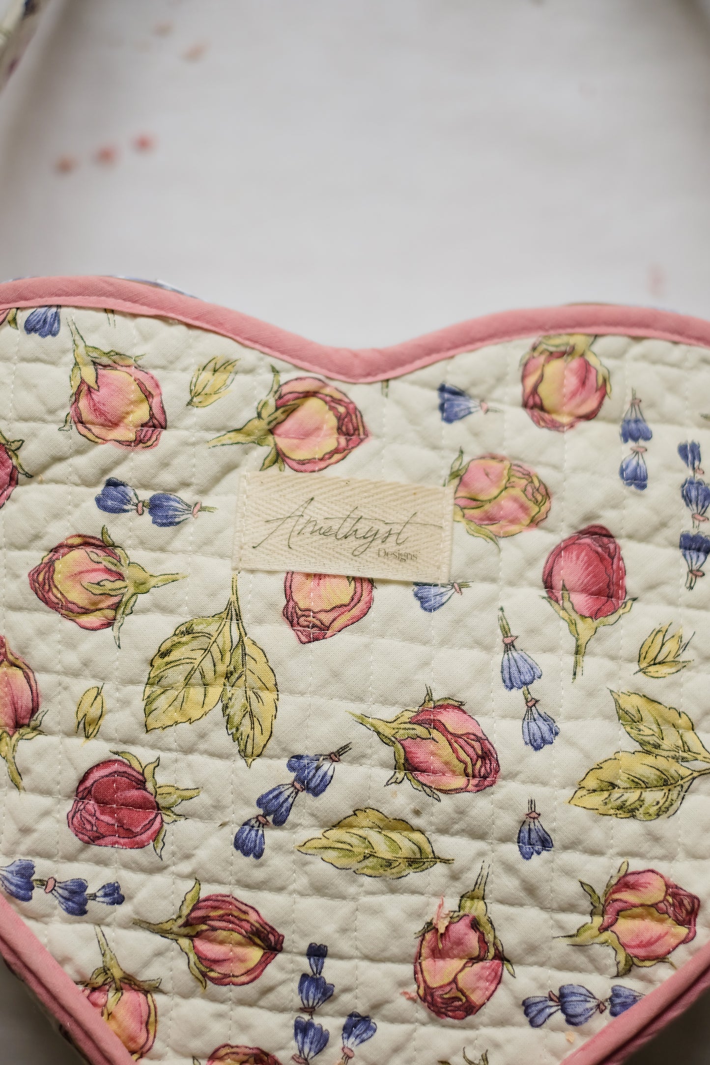 Handmade quilted reusable bag - Be mine♡