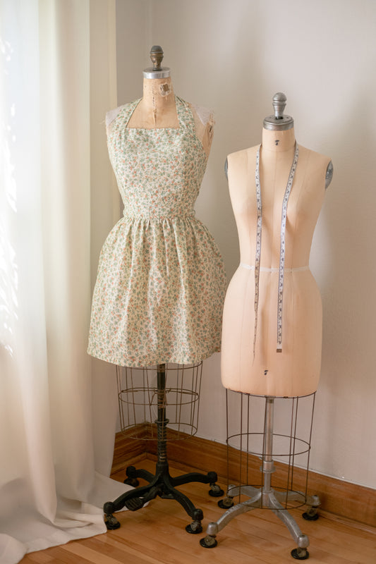 Handmade vintage floral apron - Buttercup