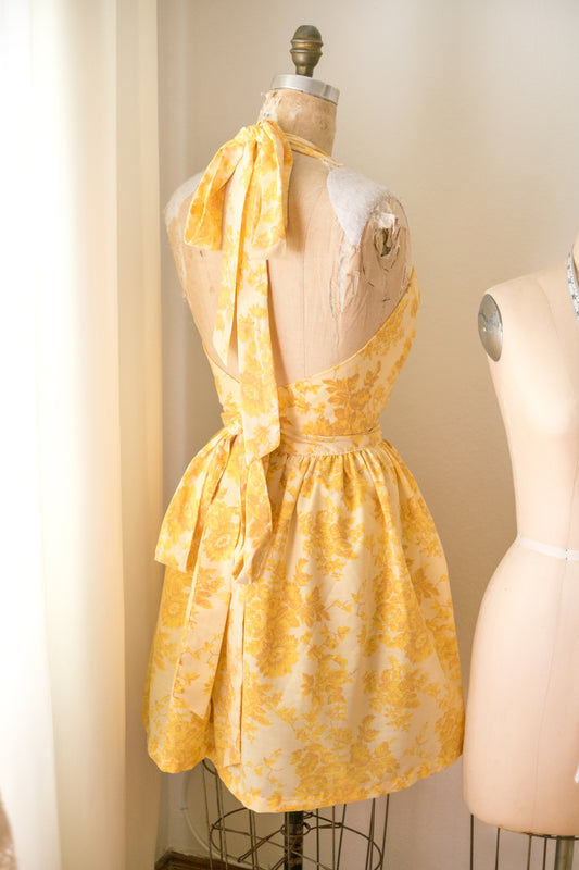 Handmade vintage floral apron set - Honeysuckle