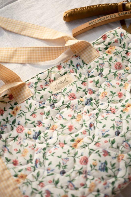 Handmade quilted reusable bag - miss match