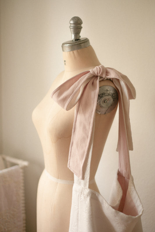 NEW♡ Handmade Ribbon slouchy tote bag - pinky promise