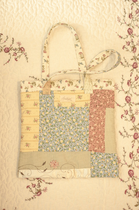Handmade quilted mini tote bag - Millie