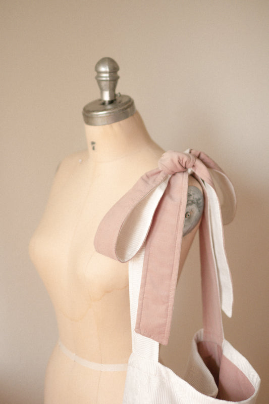 NEW♡ Handmade Ribbon slouchy tote bag - Pinky swear