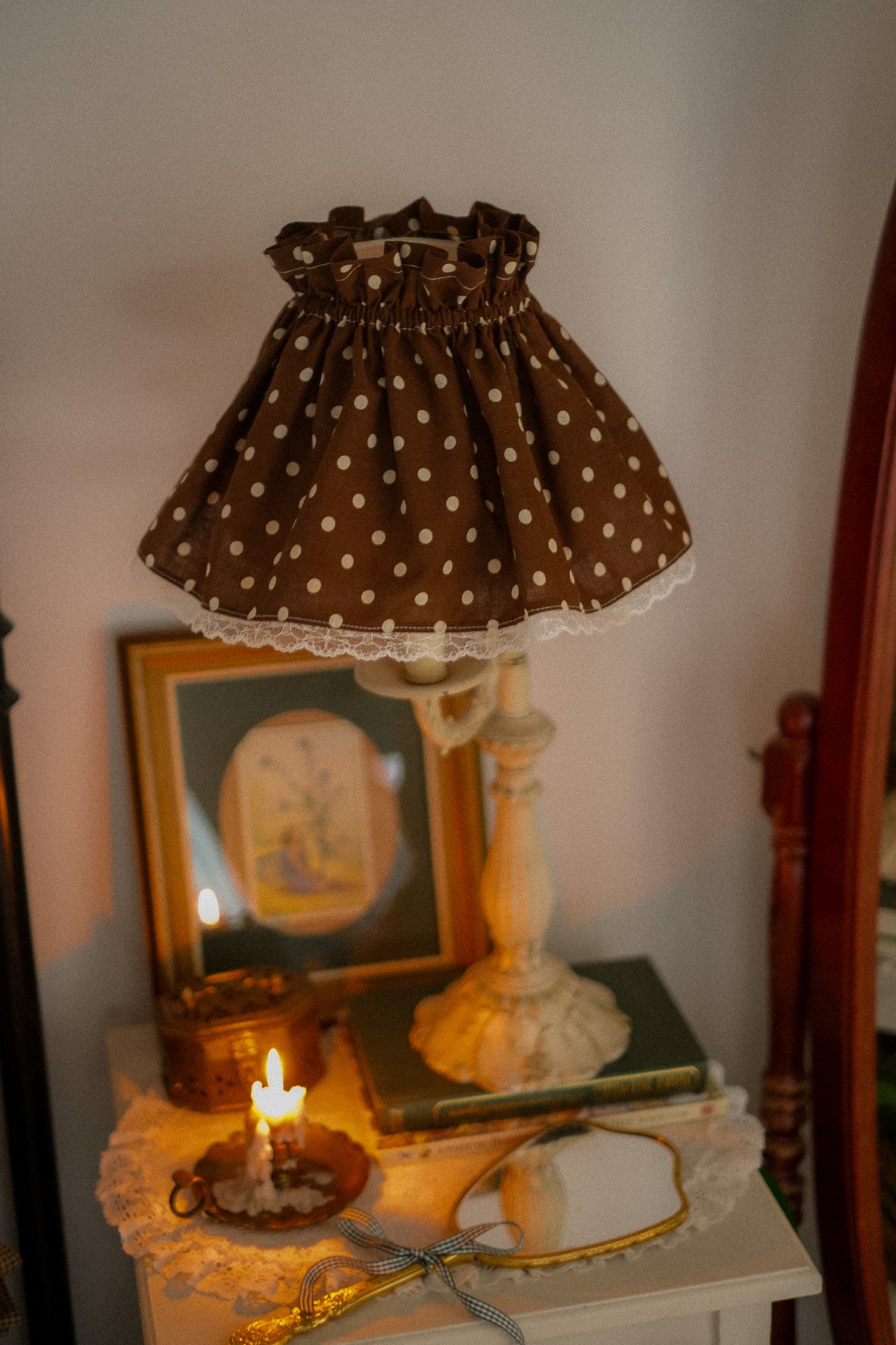 Handmade lampshade cover - hot chocolate☕️