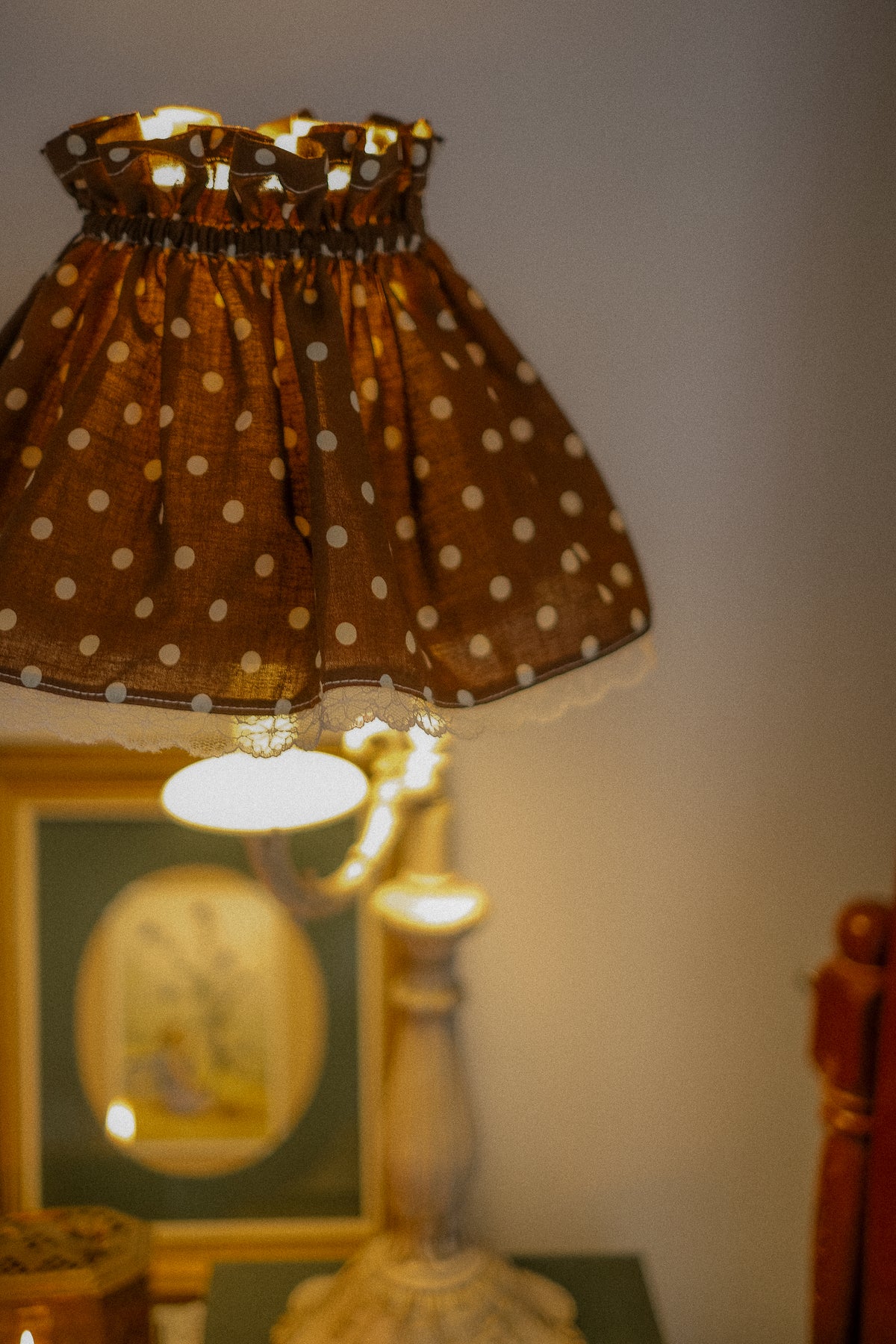 Handmade lampshade cover - hot chocolate☕️