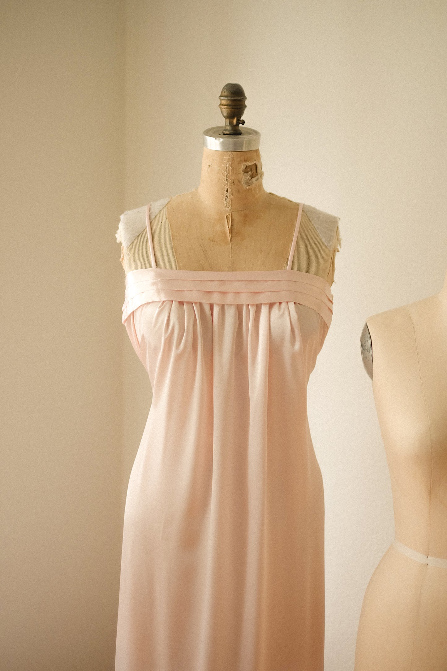 Vintage pink satin slip dress ♡