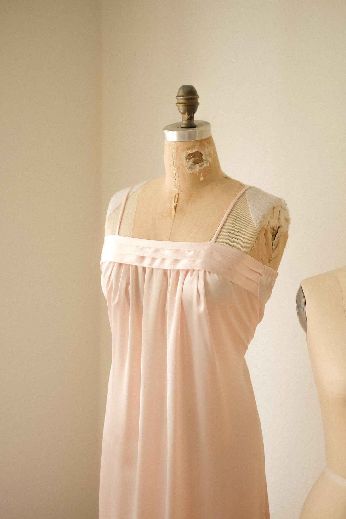 Vintage pink satin slip dress ♡