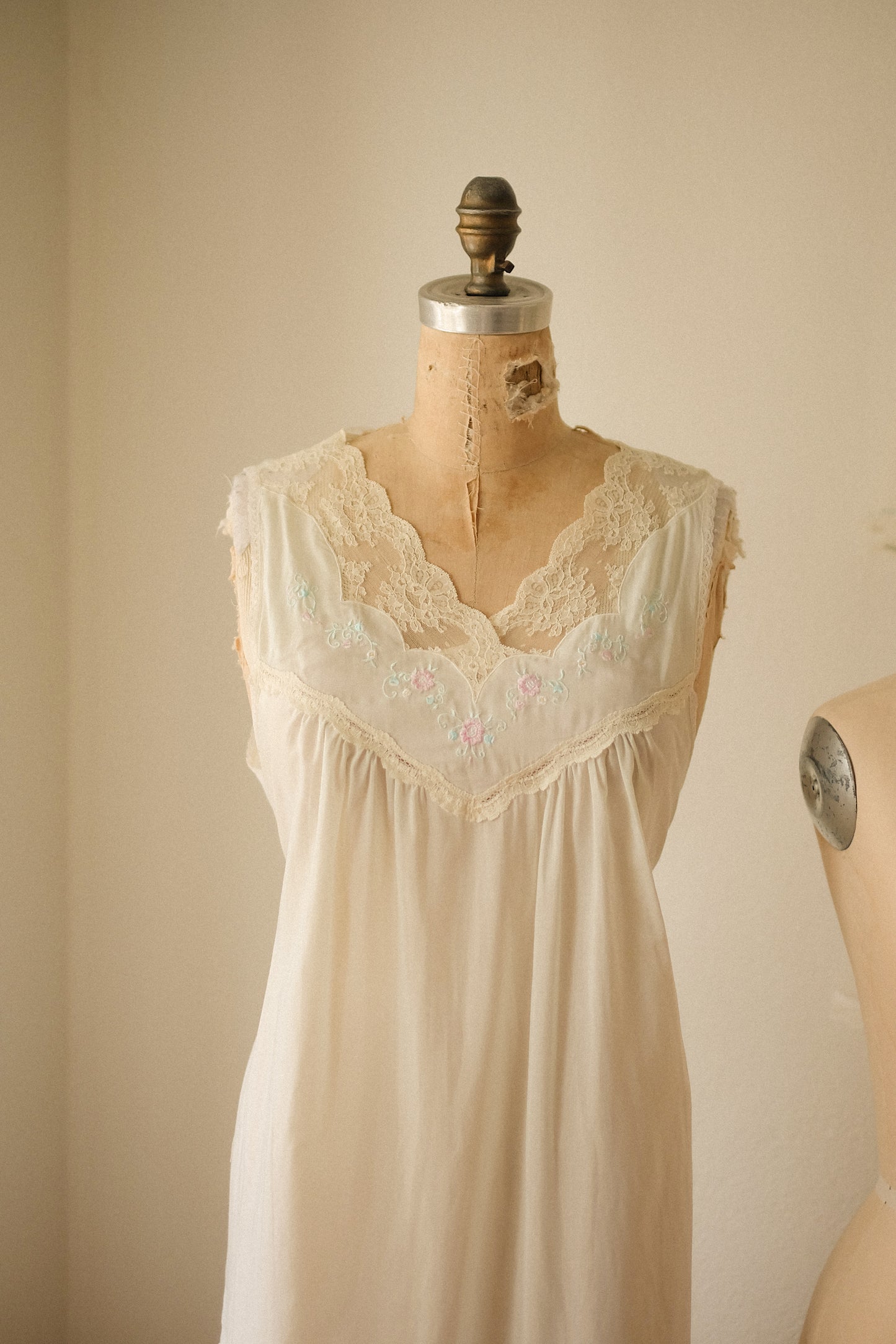 Vintage Lacey light blue pyjama sleep dress♡