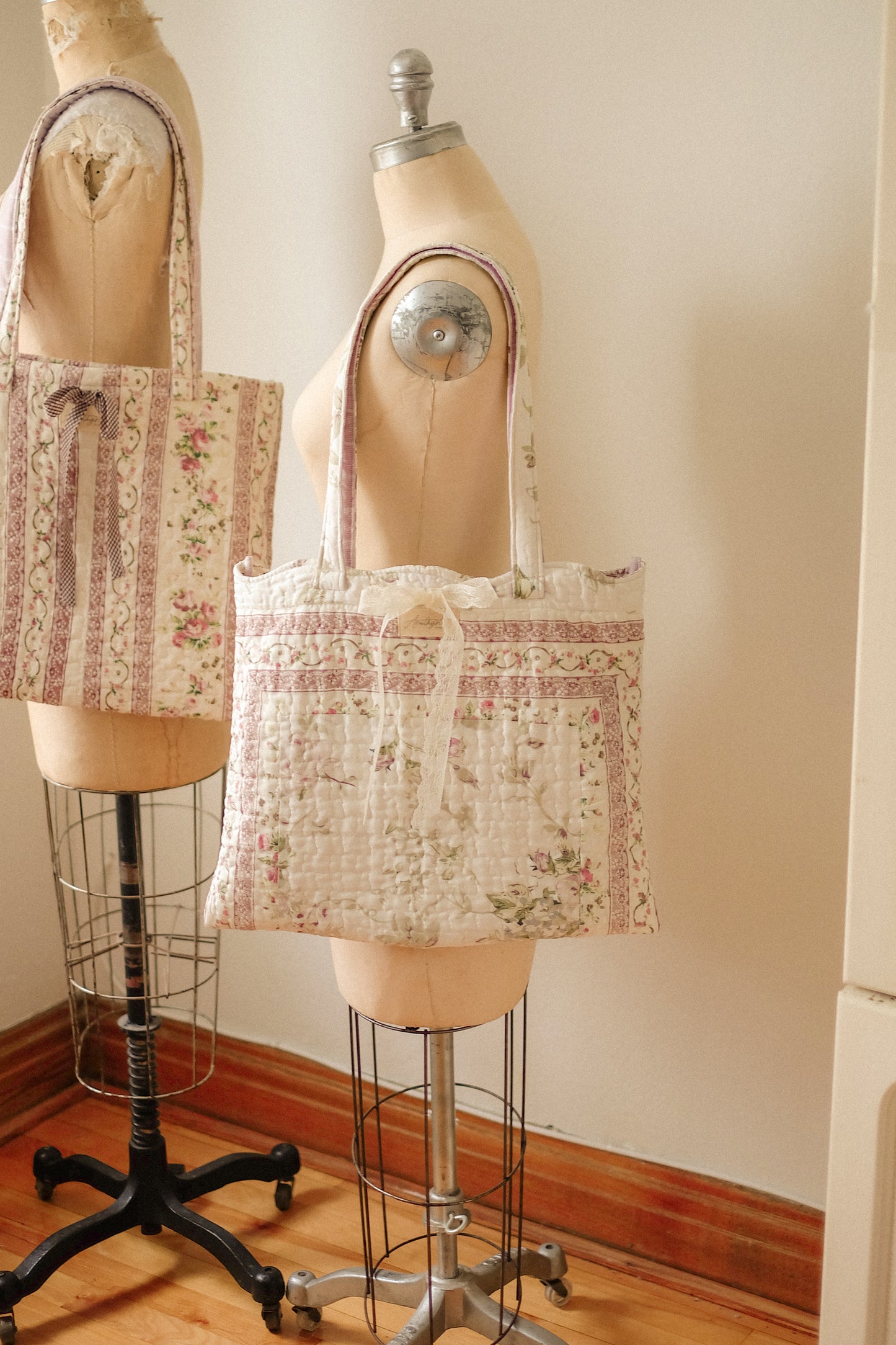 Handmade quilted tote bag - Ingrid♡