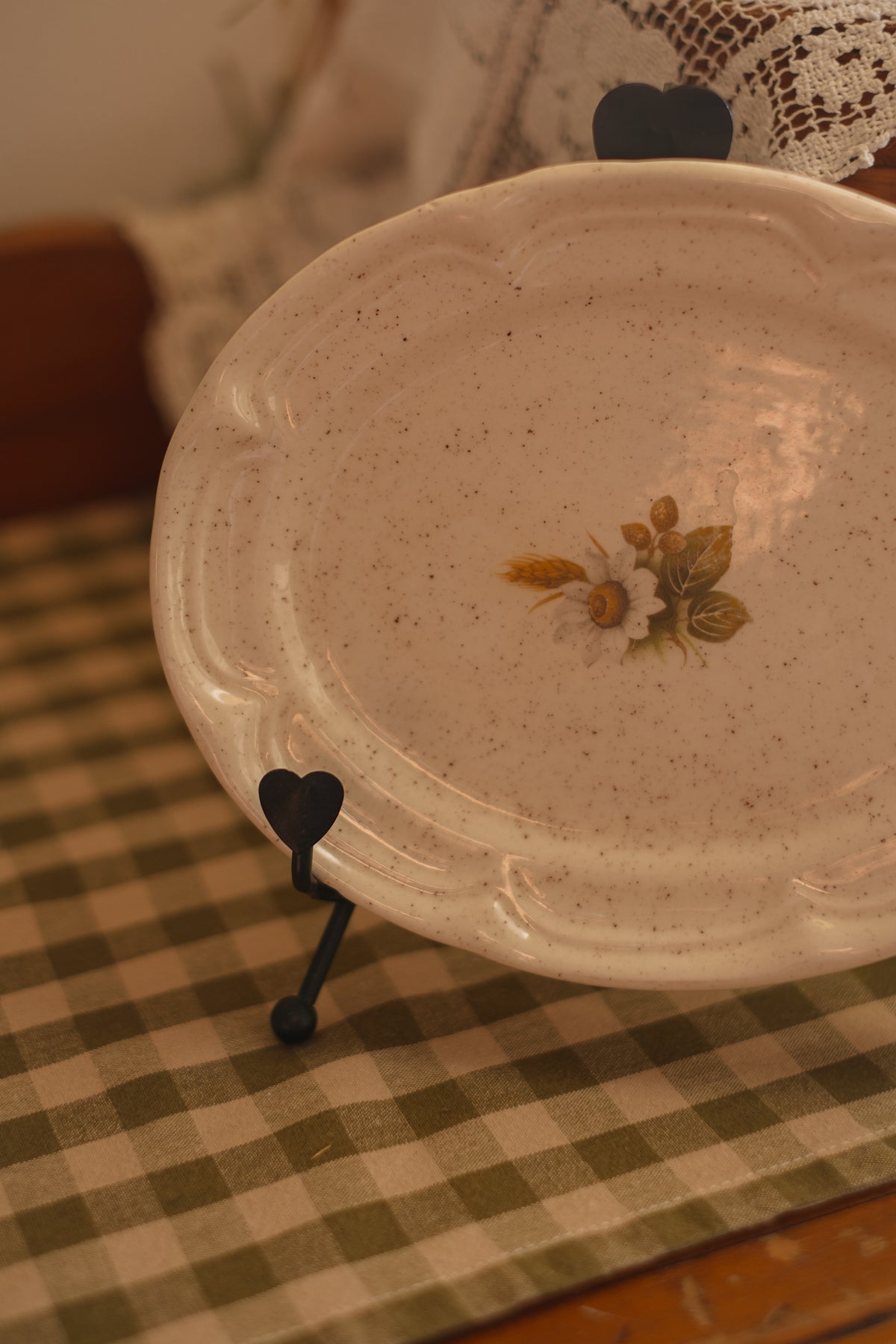 Vintage sunflower trinket plate 🌻
