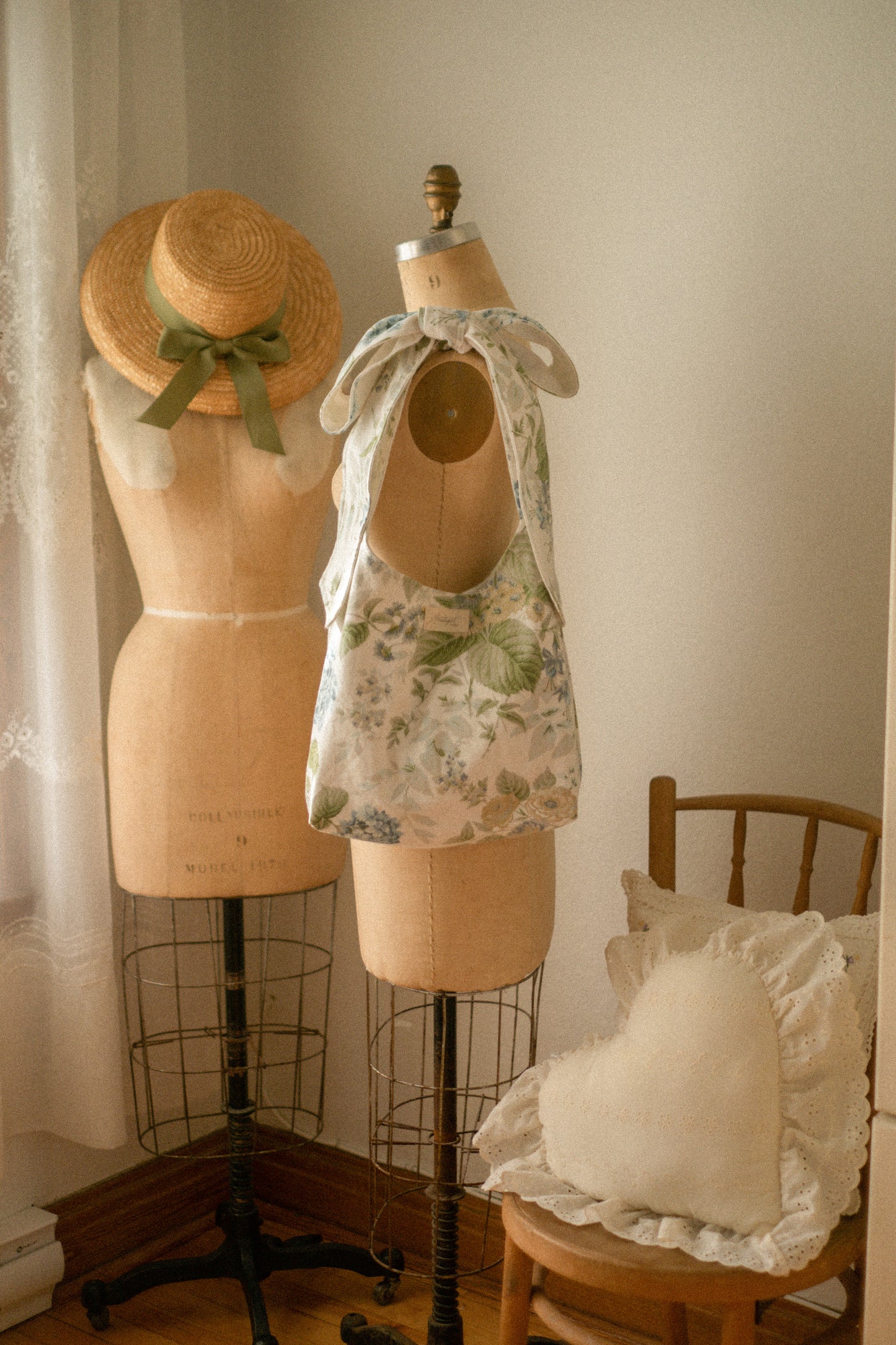 Handmade Ribbon tote - midsummer