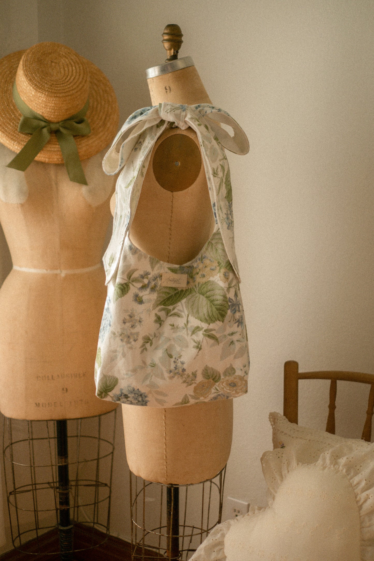 Handmade Ribbon tote - midsummer
