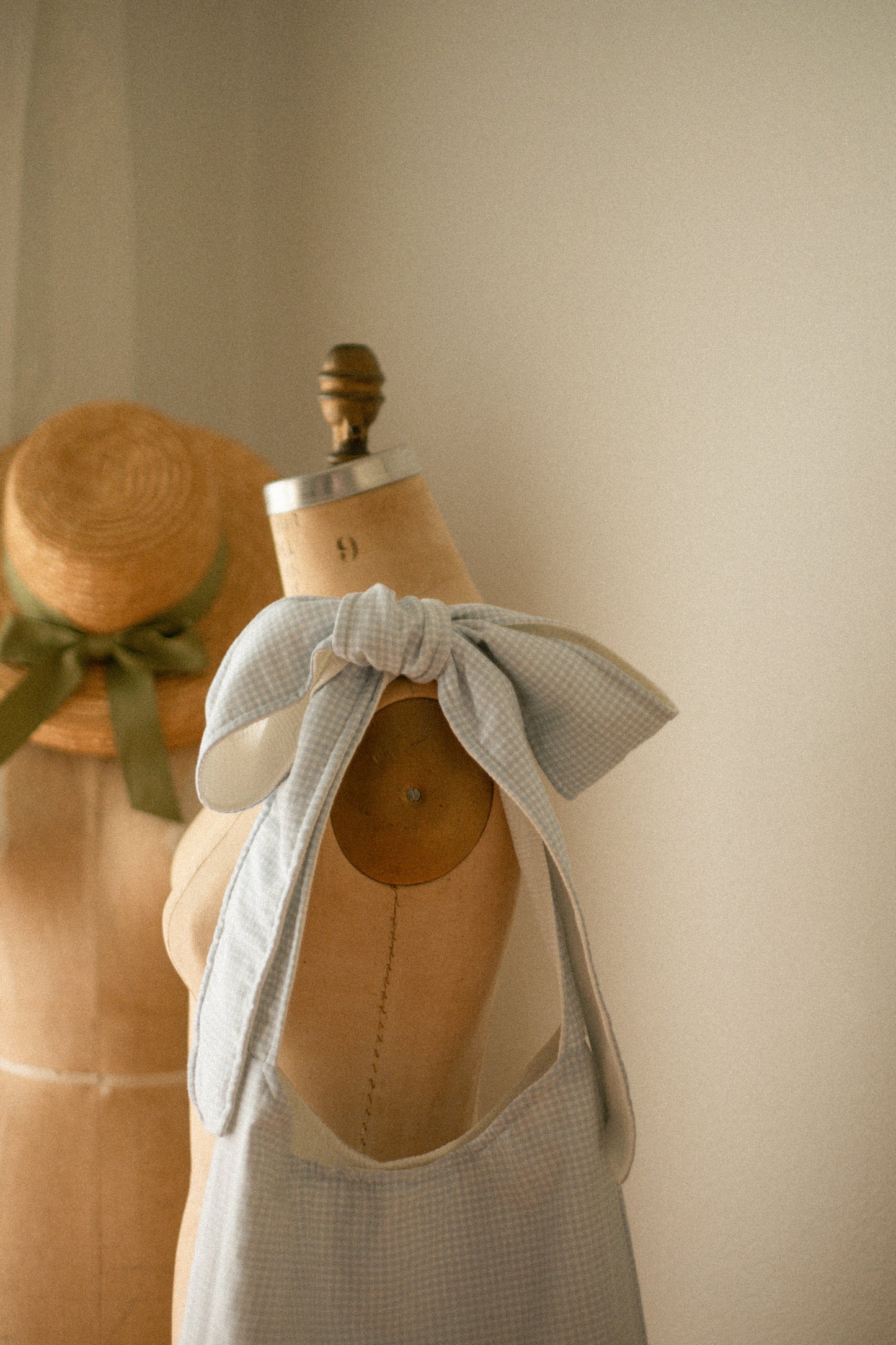 Handmade Ribbon tote - blueberry