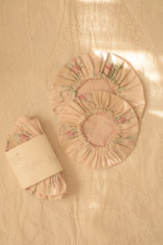 Handmade reusable bowl cover set - rosette