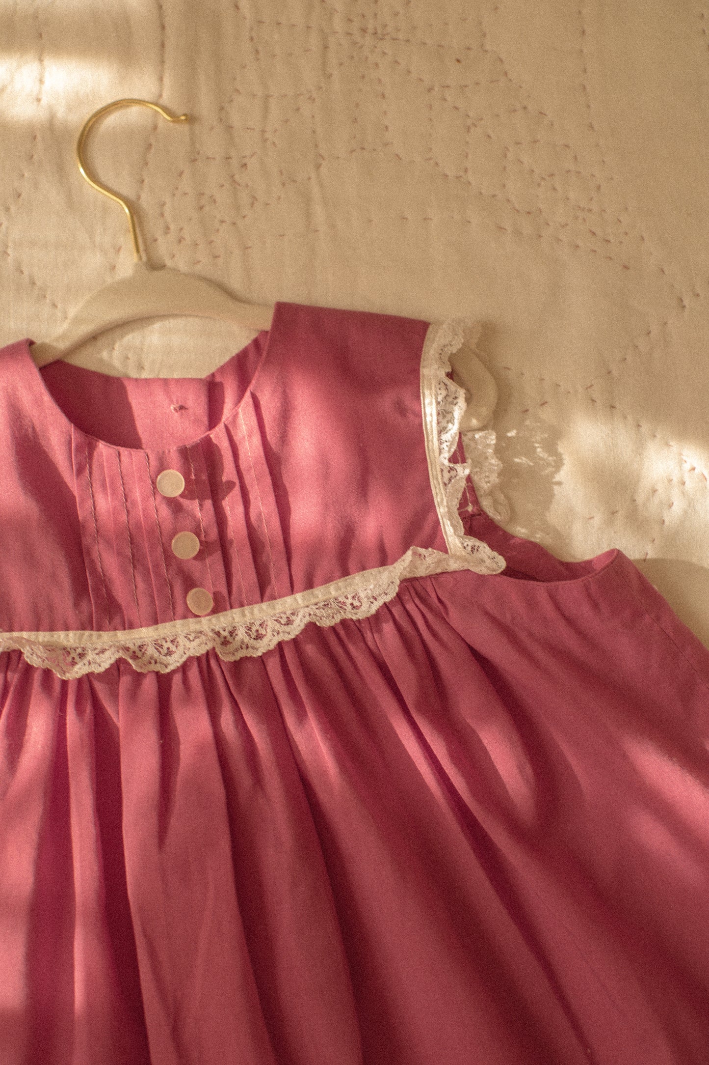 vintage lacy ruffled baby dress