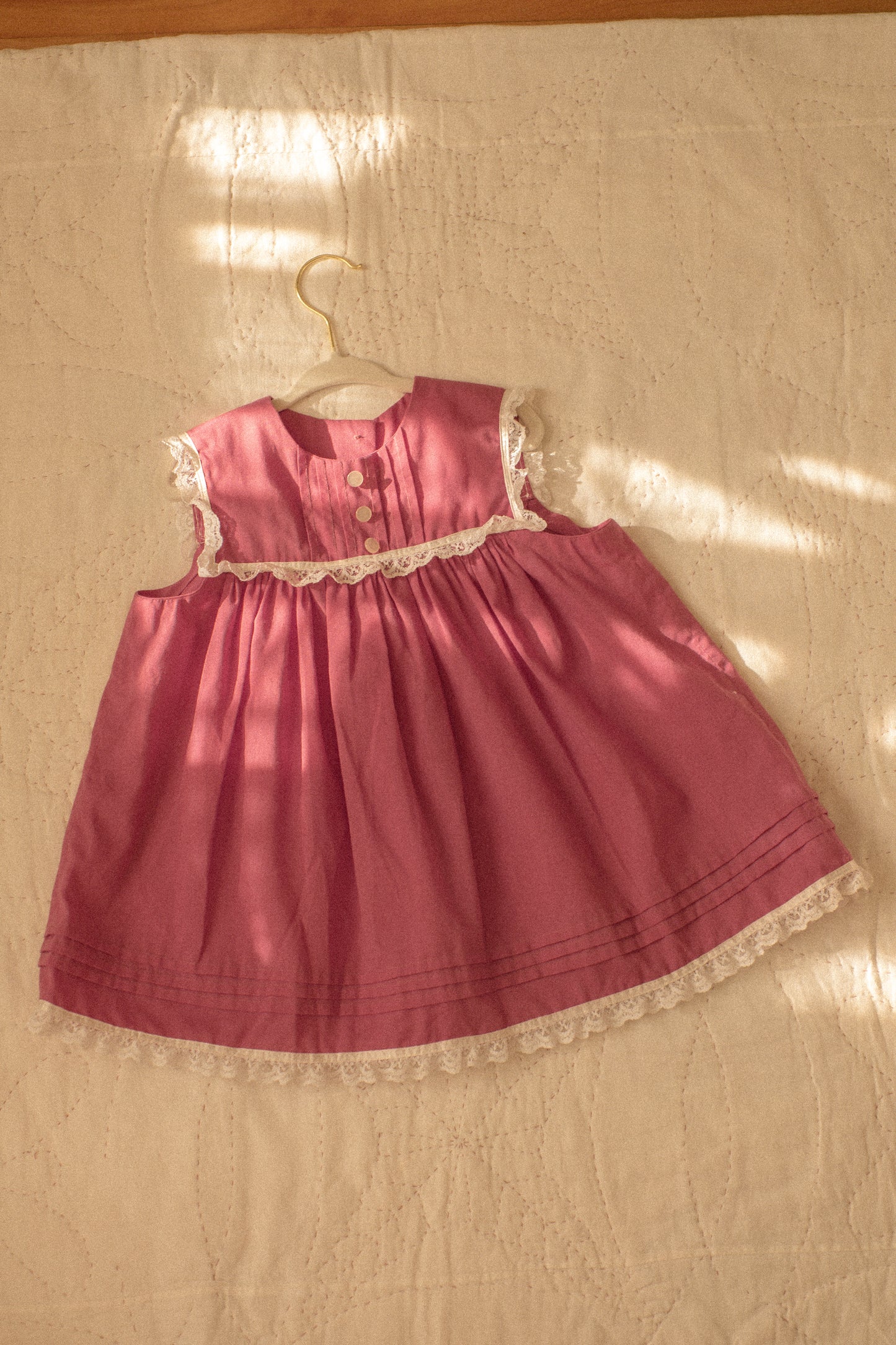 vintage lacy ruffled baby dress