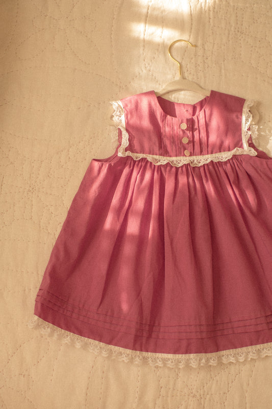 vintage lacy ruffled baby dress