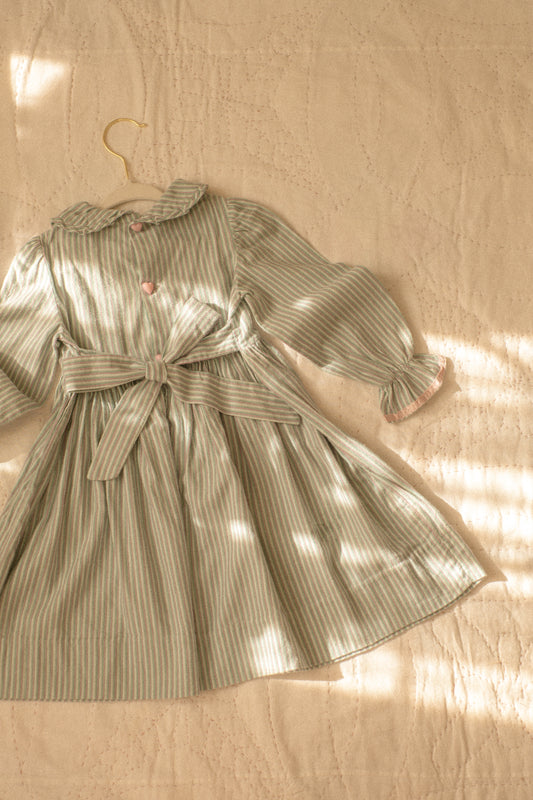 vintage dainty collared baby dress