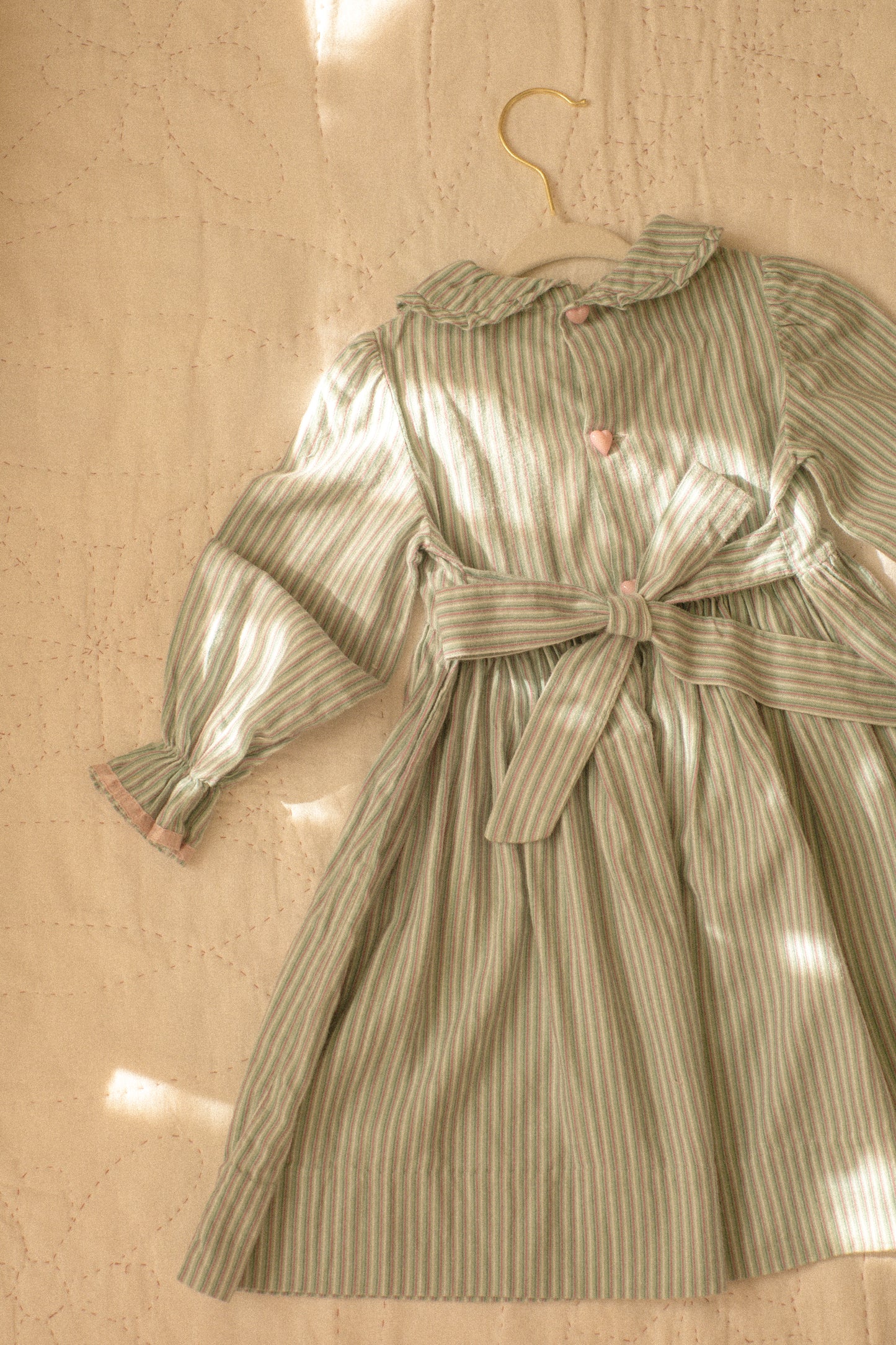 vintage dainty collared baby dress
