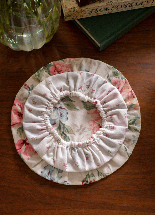 Handmade reusable bowl cover set - Rosette