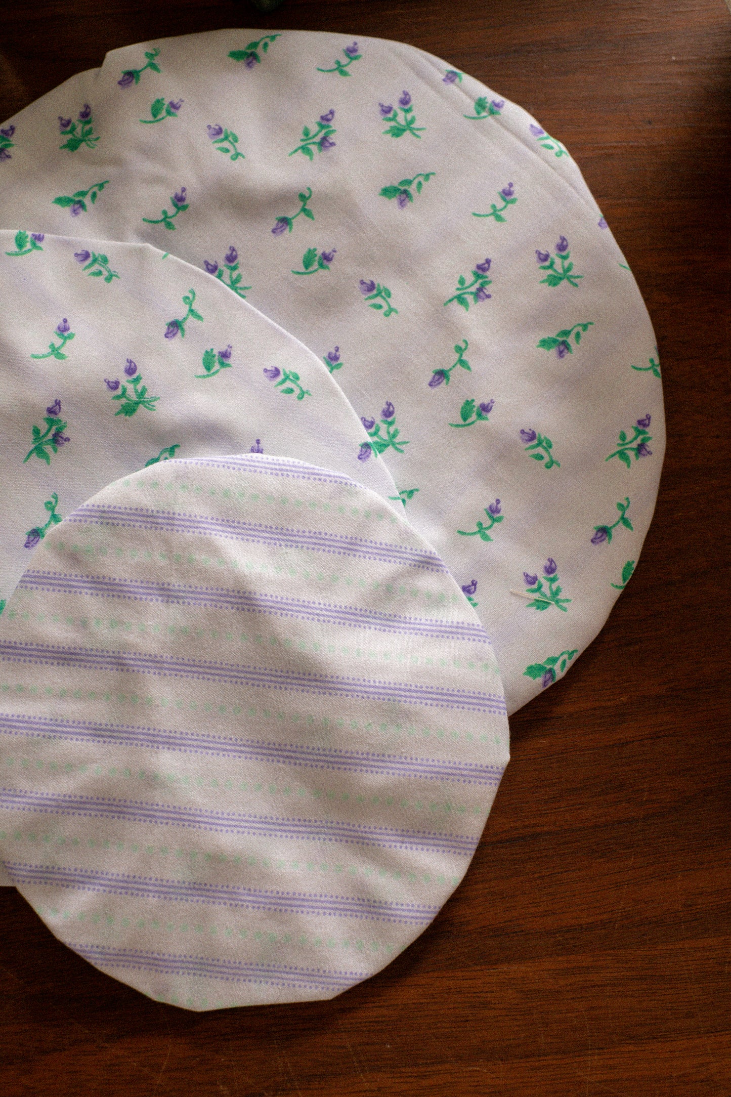 Handmade reusable bowl cover set - Violet