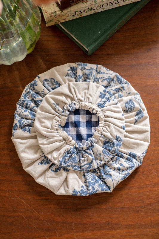 Handmade reusable bowl cover set - Bluebell