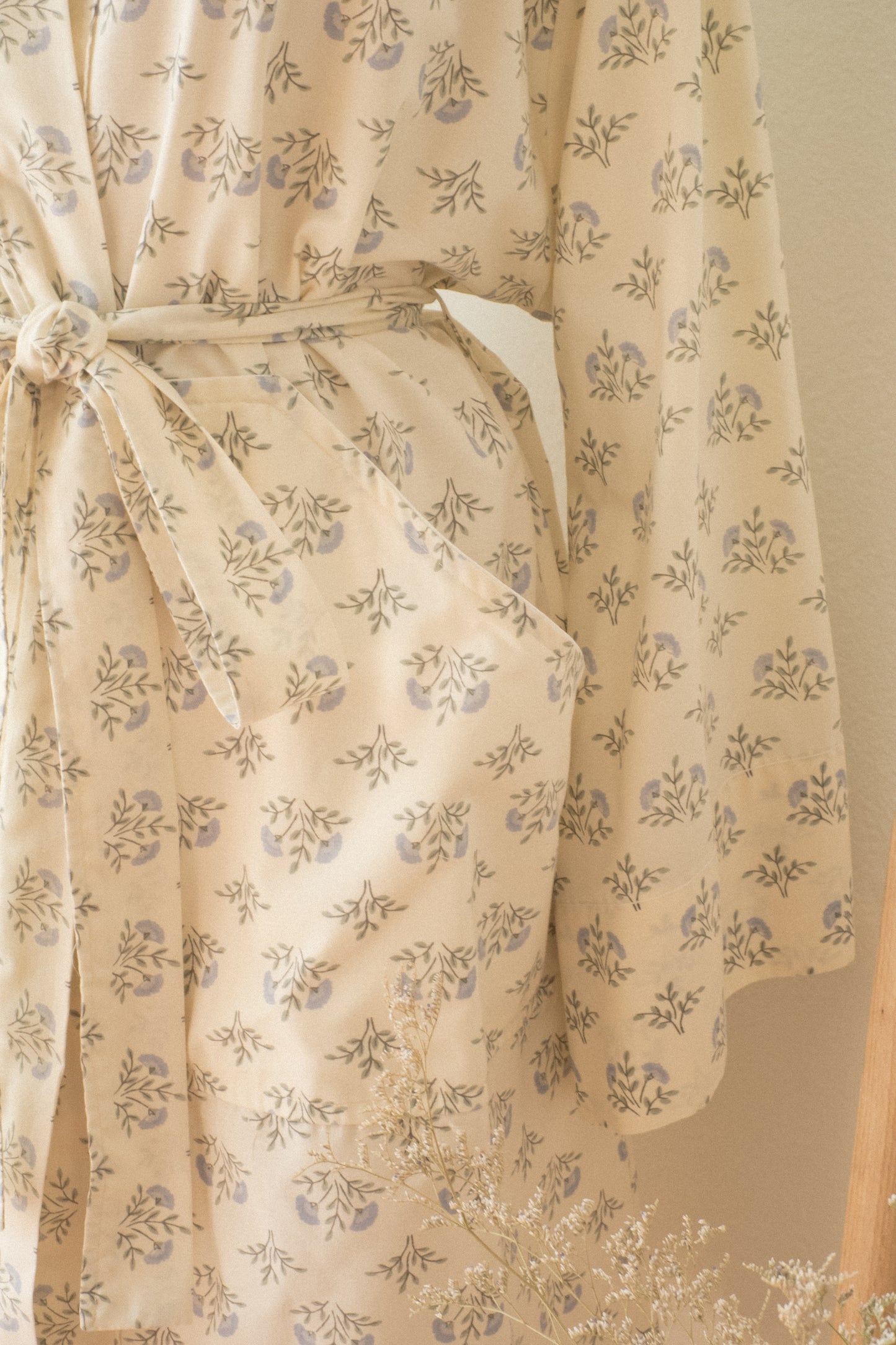 Handmade vintage cotton dressing gown ♡ bluebelle
