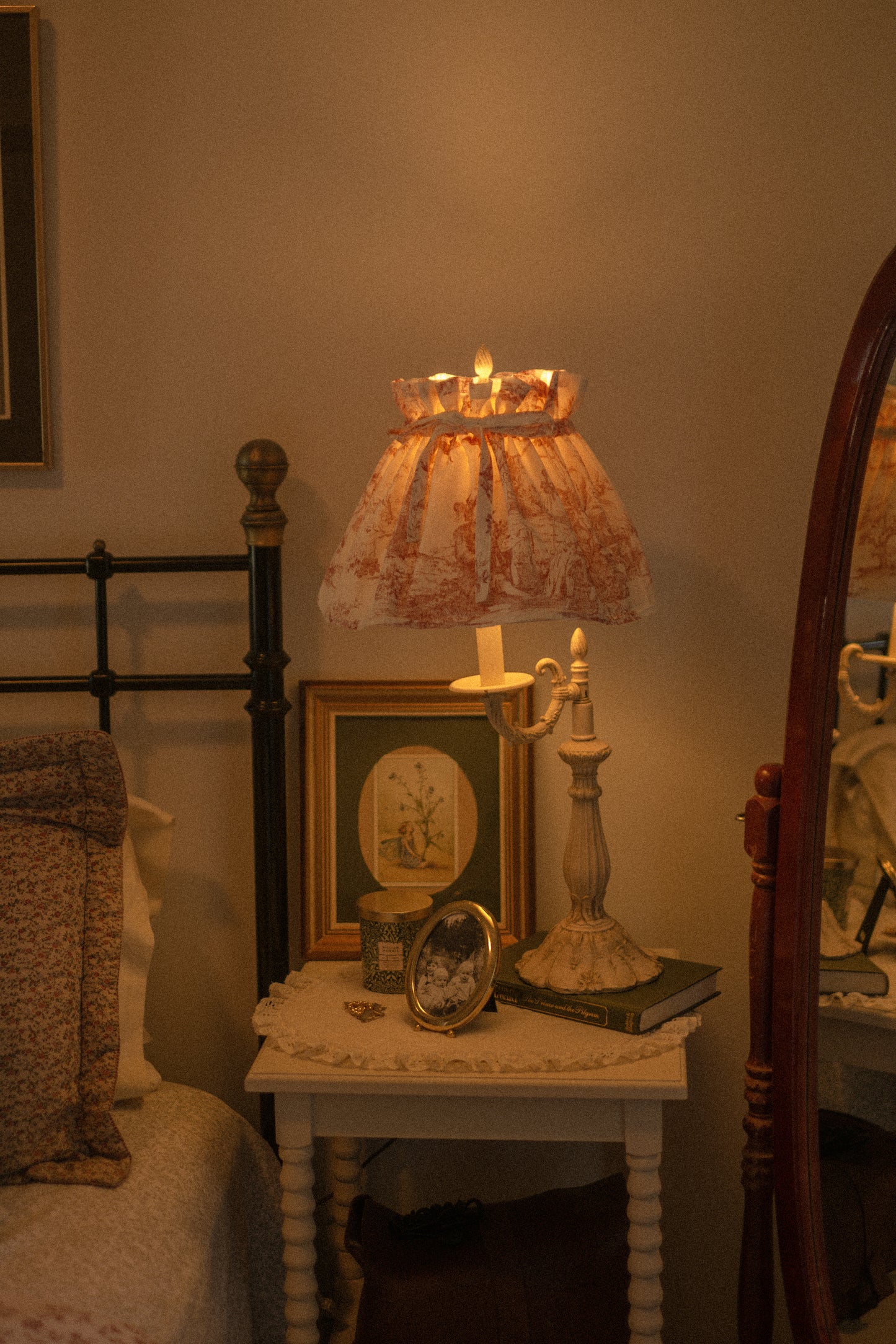 Handmade lampshade cover - petite pomme