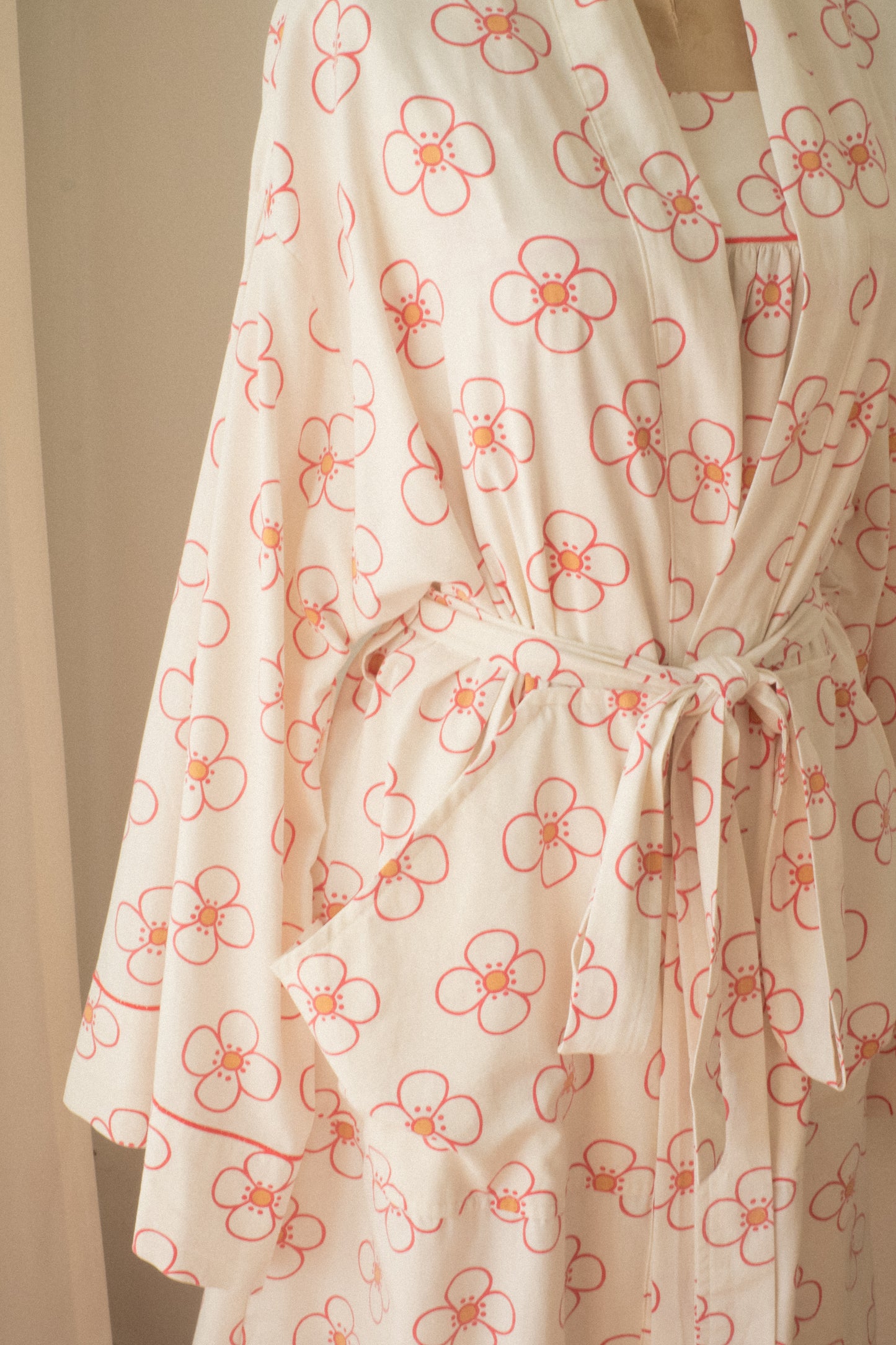 Handmade vintage cotton dressing gown set ♡ pinky promise