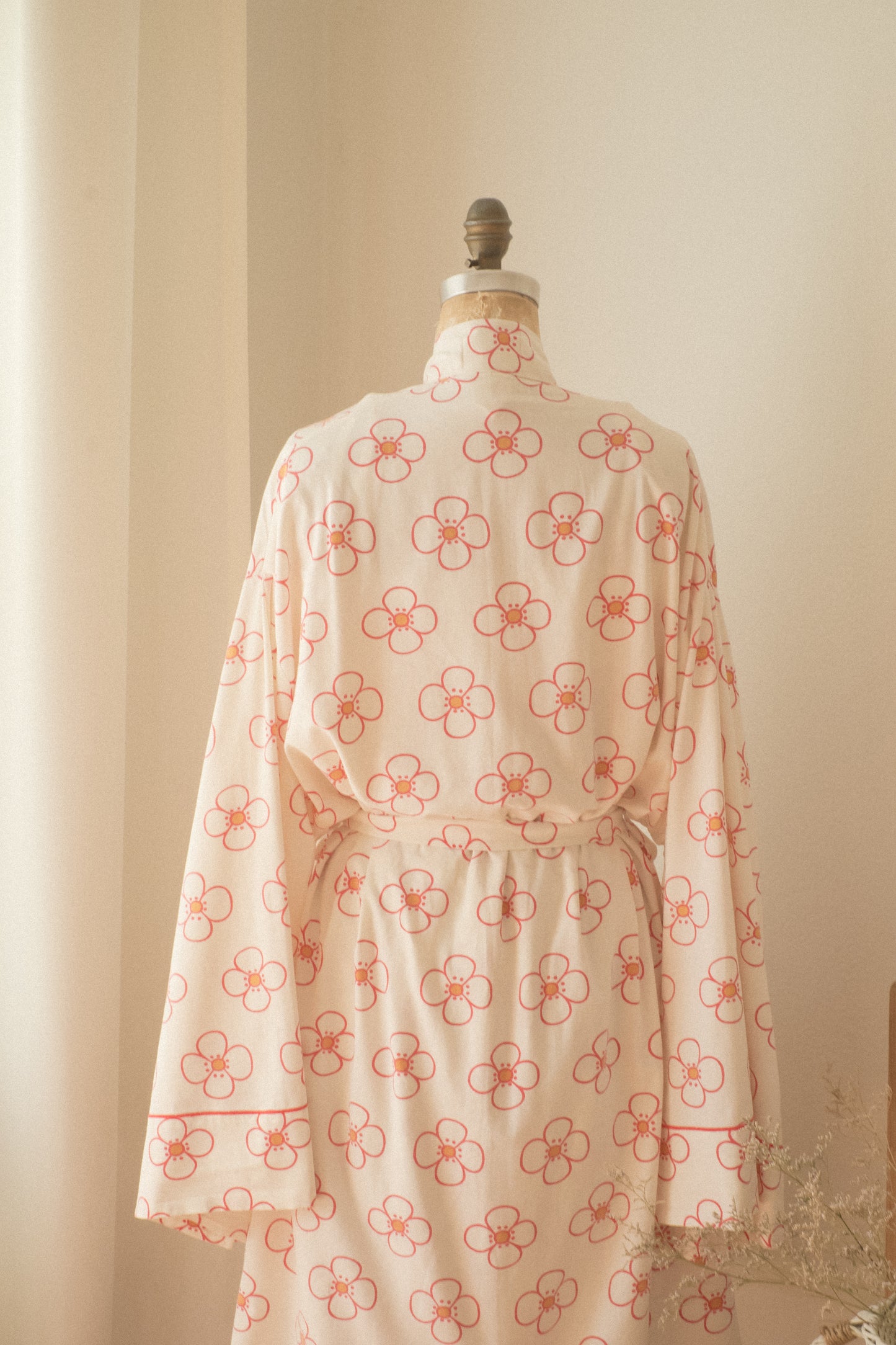Handmade vintage cotton dressing gown set ♡ pinky promise