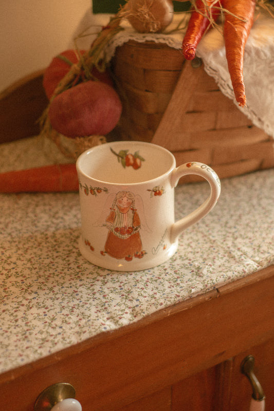vintage cozy October mug