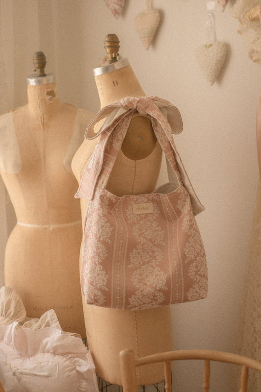 Handmade Ribbon reversible tote - Penelope