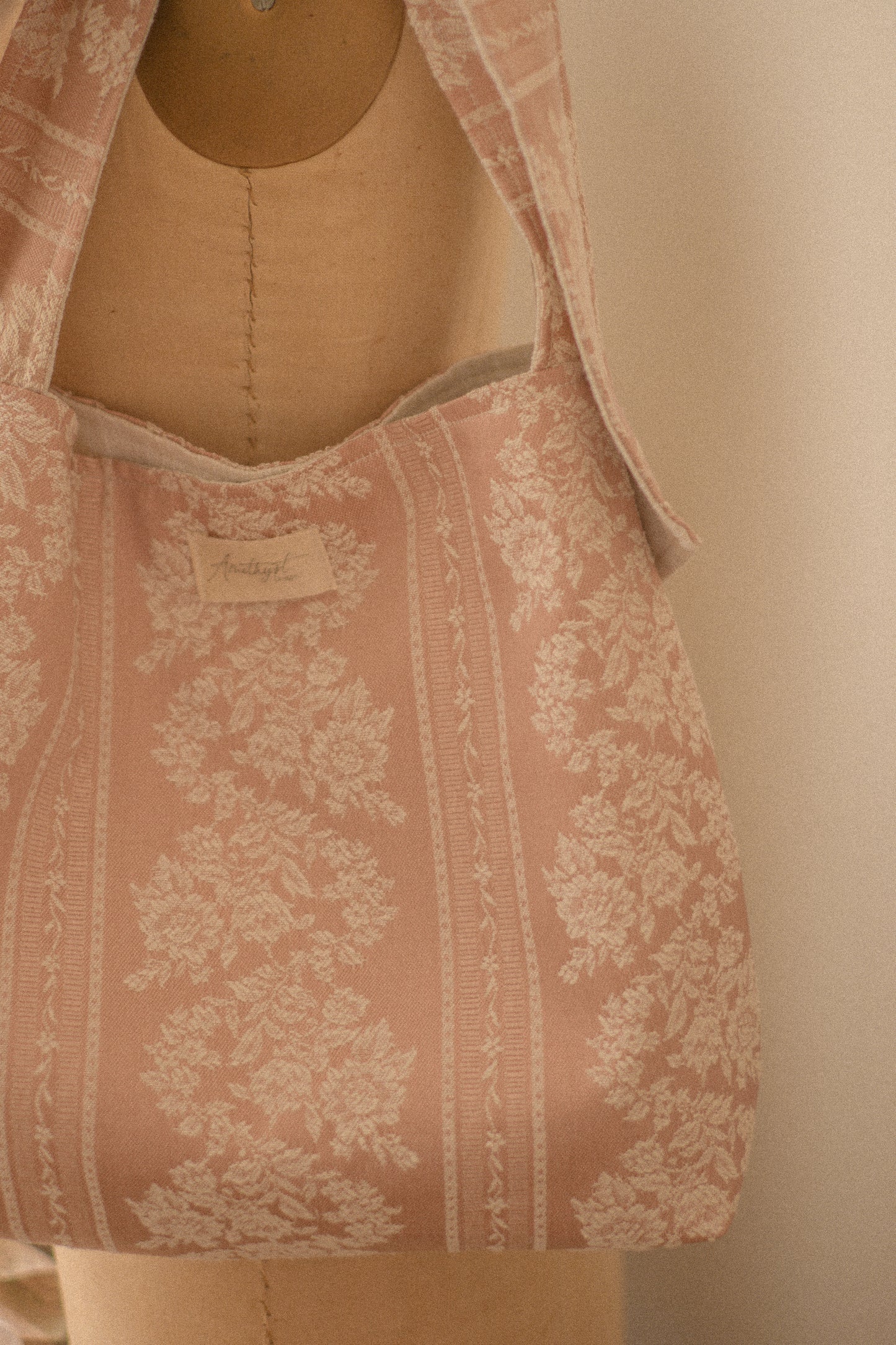 Handmade Ribbon reversible tote - Penelope