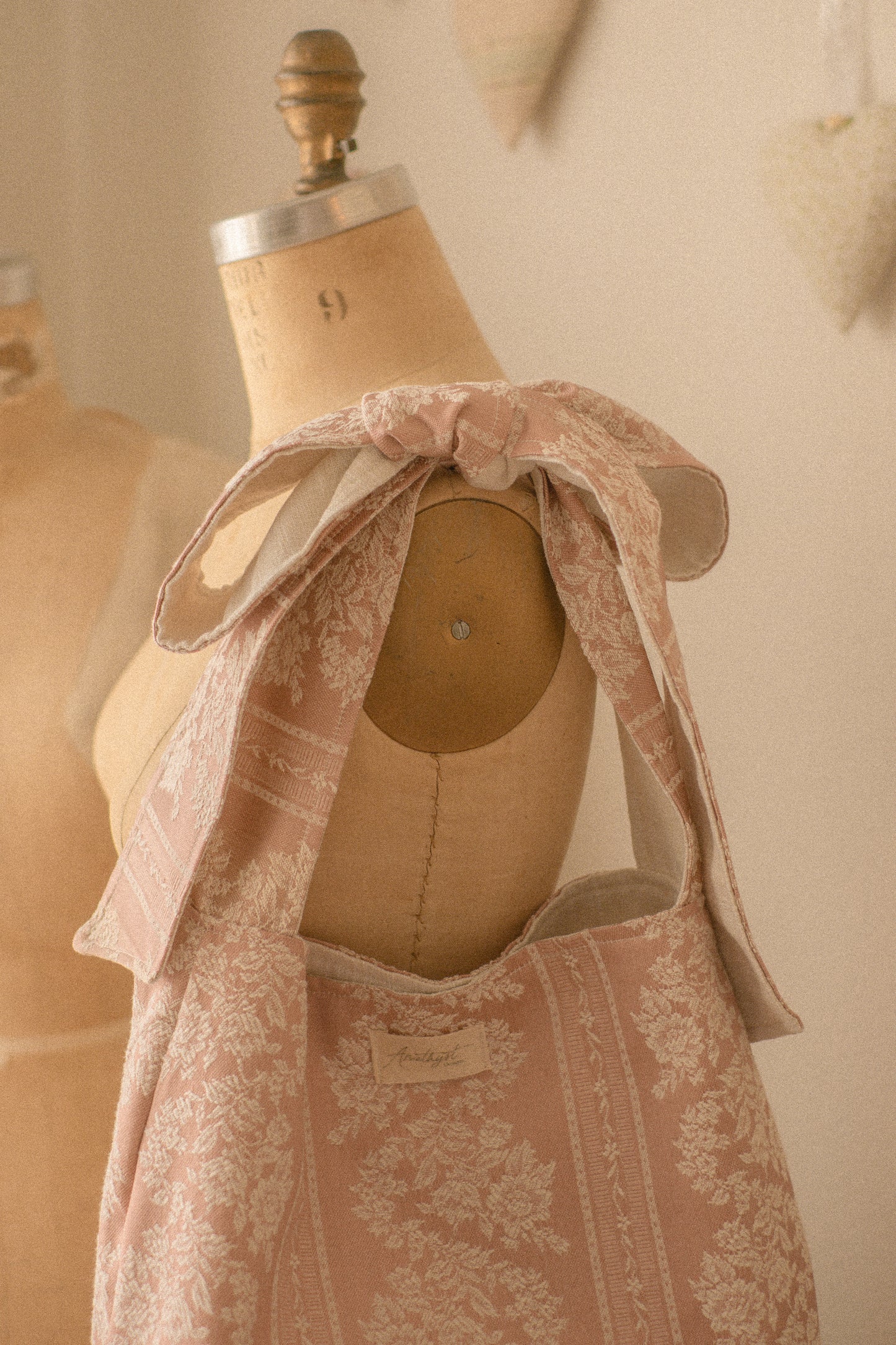 Handmade Ribbon reversible tote - Penelope